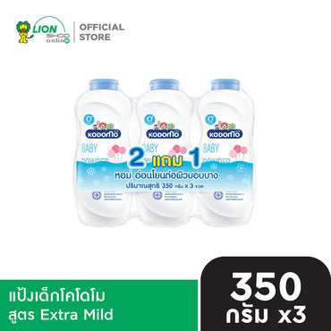 [แพ็ก 2 ฟรี 1] KODOMO แป้งเด็ก โคโดโม 350 กรัม [เลือกสูตรด้านใน]