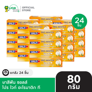 [ยกลัง]  Salz ยาสีฟัน โปร ไวท์  80 กรัม 24 ชิ้น